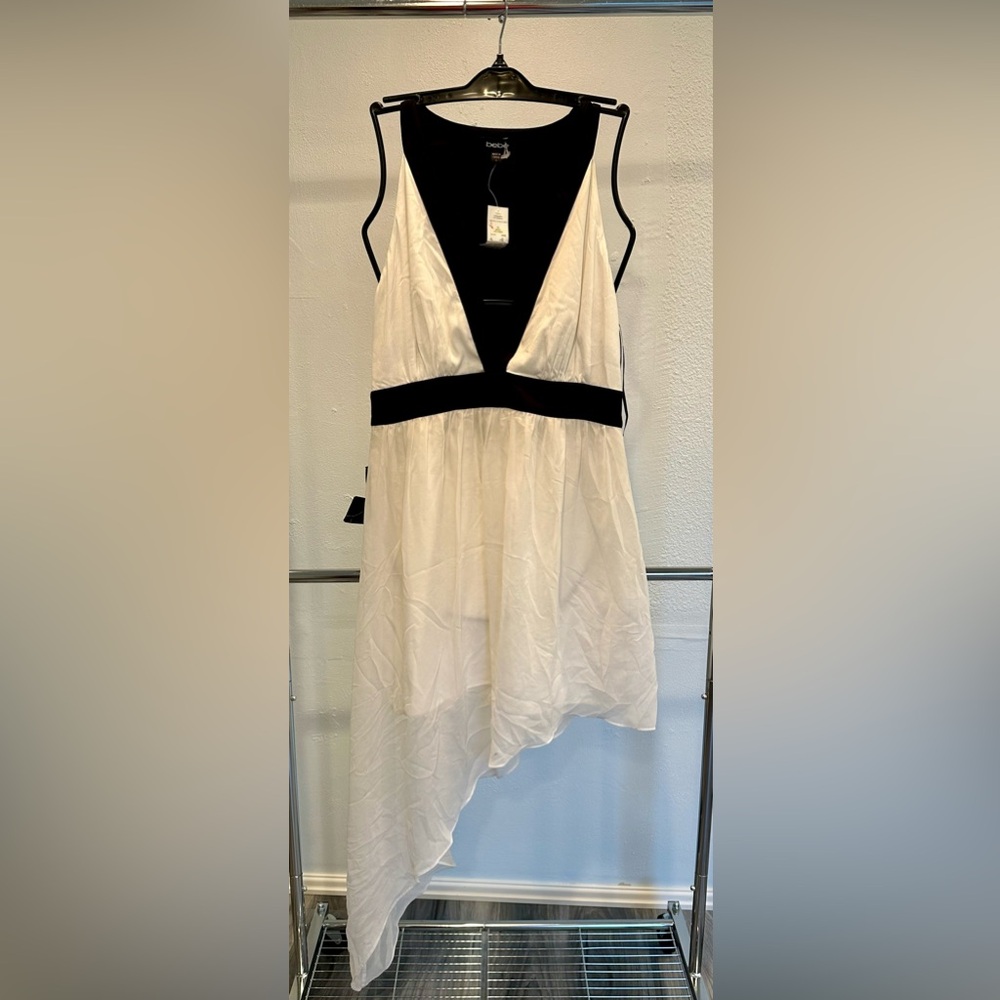 Asymmetrical Bebe Chiffon Dress